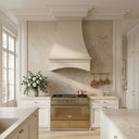 marble kitchen hood in Crema Marfil Premium - Image 1