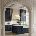 marble kitchen hood in Crema Marfil Premium - Image 4