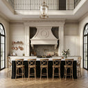 marble vent hood in Crema Marfil Premium - Image 3