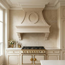 marble vent hood in Crema Marfil Premium - Image 5
