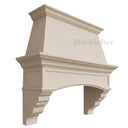 Natural Stone range hood in Crema Marfil Premium - Image 4