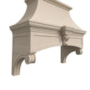 marble range hood in Crema Marfil Premium - Image 4
