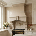 marble kitchen hood in Crema Marfil Premium - Image 3