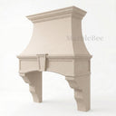 marble kitchen hood in Crema Marfil Premium - Image 5