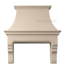 marble vent hood in Crema Marfil Premium - Image 2