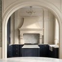 marble vent hood in Crema Marfil Premium - Image 4