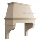 Natural Stone range hood in Crema Marfil Premium - Image 5