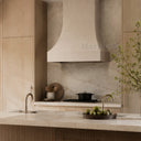 marble vent hood in Crema Marfil Premium - Image 1