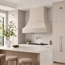 marble vent hood in Crema Marfil Premium - Image 5