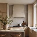 marble kitchen hood in Crema Marfil Premium - Image 1