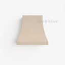marble range hood in Crema Marfil Premium - Image 2