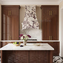 marble kitchen hood in Calacatta viola - Image 1