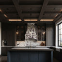 marble kitchen hood in Calacatta viola - Image 3
