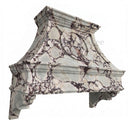 marble vent hood in Calacatta viola - Image 2