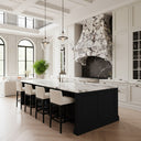 custom stone kitchen hoods in Calacatta viola - Image 3
