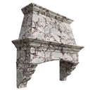Natural Stone range hood in Calacatta viola - Image 2