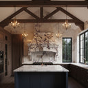 marble range hood in Calacatta viola - Image 1
