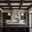 marble kitchen hood in Calacatta viola - Image 1