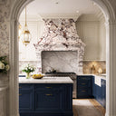 marble vent hood in Calacatta viola - Image 1