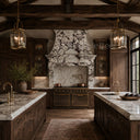 marble vent hood in Calacatta viola - Image 3