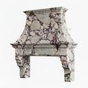 marble vent hood in Calacatta viola - Image 2