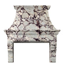 marble vent hood in Calacatta viola - Image 4