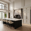 custom stone kitchen hoods in Calacatta viola - Image 3
