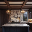 Natural Stone range hood in Calacatta viola - Image 1