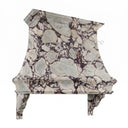 marble range hood in Calacatta viola - Image 2