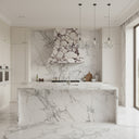 Stone range hood in Calacatta viola - Image 3