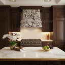 Stone range hood in Calacatta viola - Image 1