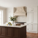 marble range hood in Massangis Clair Limestone - Image 1