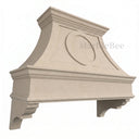 marble range hood in Massangis Clair Limestone - Image 2