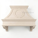 marble range hood in Massangis Clair Limestone - Image 4
