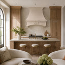 marble kitchen hood in Massangis Clair Limestone - Image 1