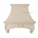 marble kitchen hood in Massangis Clair Limestone - Image 4