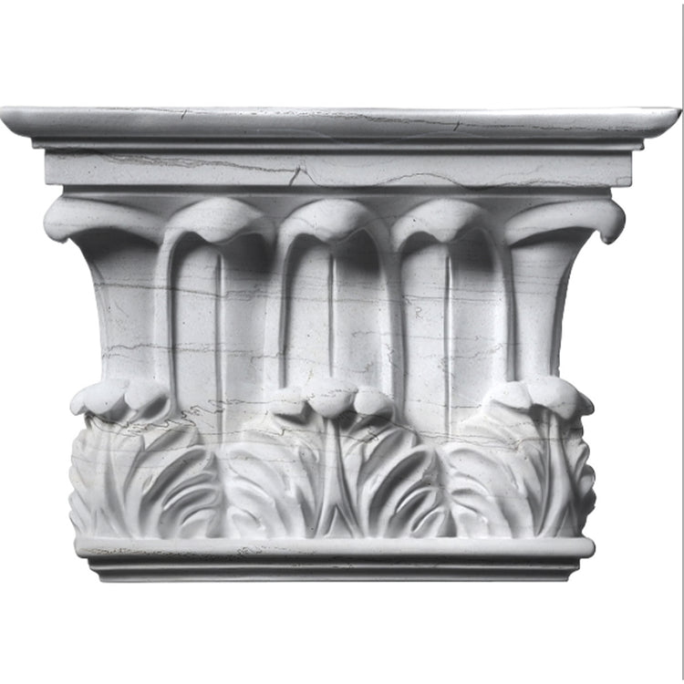 White Marble Simplified Corinthian Capital