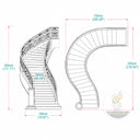 Curved Marble stairs in Dark Green Marble - Image 11