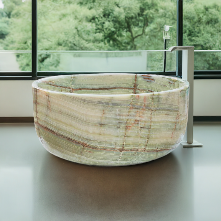 Luxury Jade Bathtub – Deep Soaking Tub Design