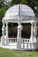Marble Gazebo With Iron Cap