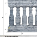 Gray Granite Step Railings