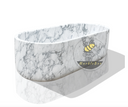 Marblebee Marble bathtub Arabescato White Marble
