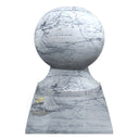 White Stone Column Tops
