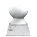 White Stone Column Tops