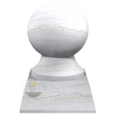 White Stone Column Tops