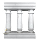Beige Limestone Outdoor Stone Stair Railing