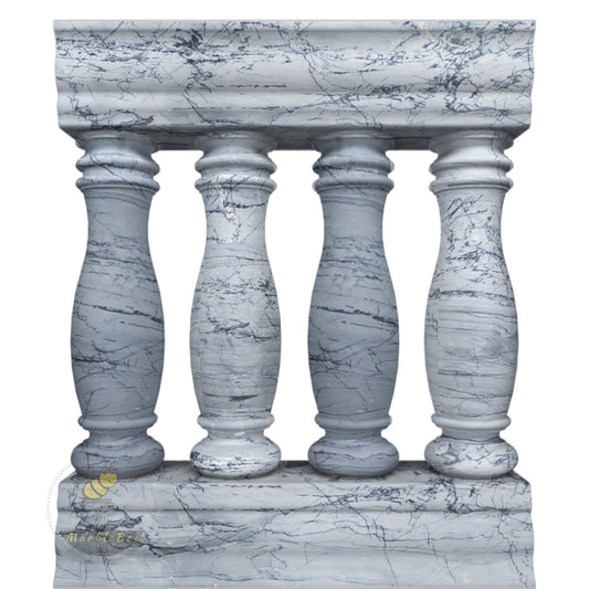 Beige Granite Step Railings