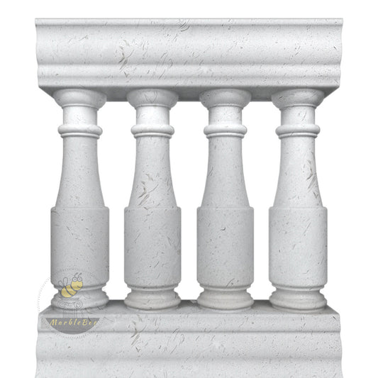 Gray Granite Step Railings