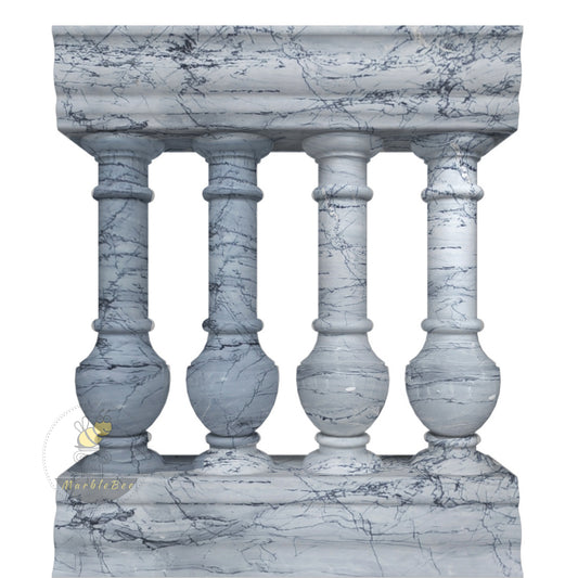 White Marble Stone Blaustrade For Sale