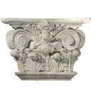 Gray Marble Corinthian Column Capitals